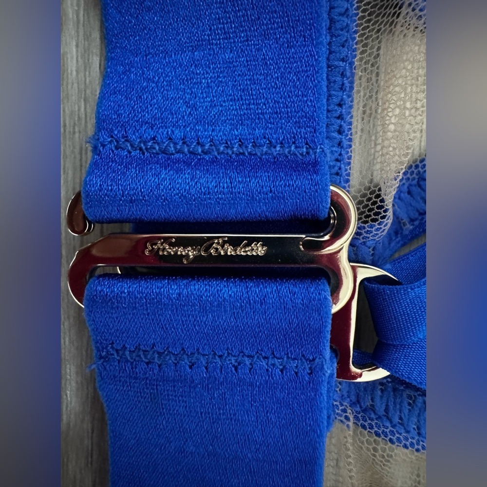 Honey Birdette Blue Lace Bralette - Picture 4 of 9
